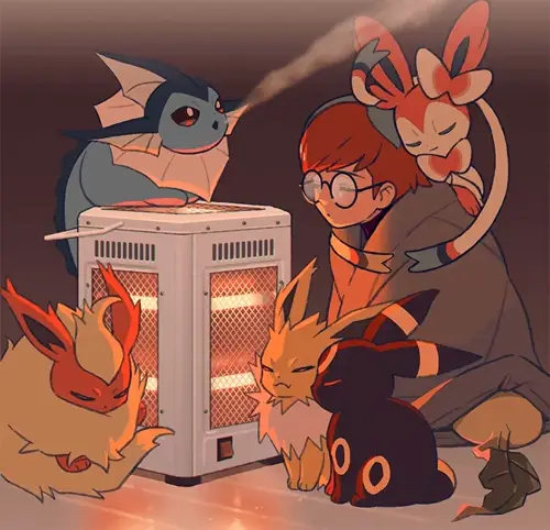 Pokemon,Pokemon Scarlet & Violet Umbreon,Sylveon,Vaporeon,Leafeon,Flareon,Jolteon,Penny animated by Mikripkm