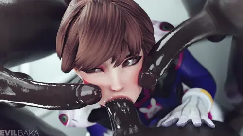 Overwatch D.Va video by Evilbaka