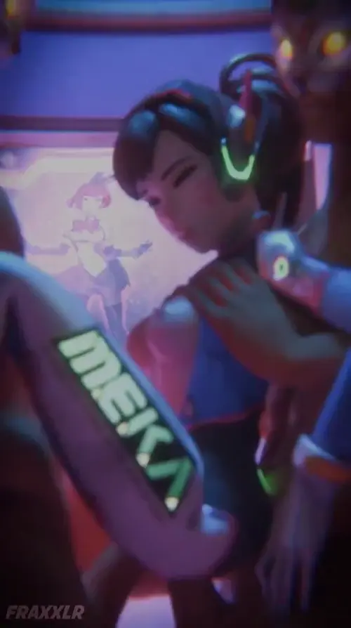Overwatch D.Va animated by fraxxlr