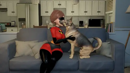Helen Parr,Elastigirl hentai anime by p4ants
