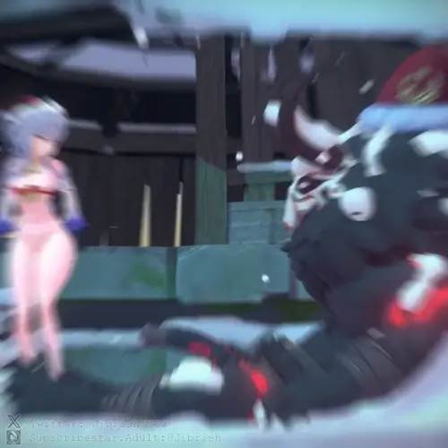 Genshin Impact Ganyu,Hilichurl,Mitachurl hentai video by jibrish