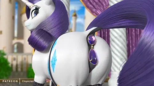 My Little Pony,My Little Pony: Friendship Is Magic,Mythology Rarity animated by Clopician