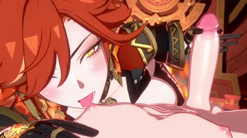 Genshin Impact Aether,Mavuika hentai anime by Evilaudio,Zerodiamonds,Mellewd