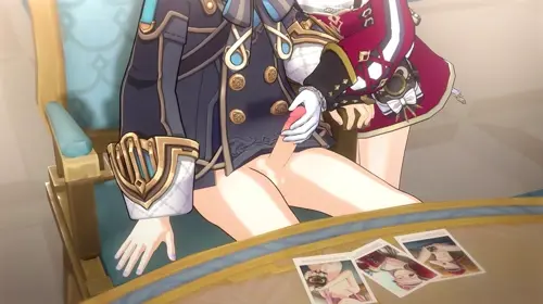 Genshin Impact Charlotte,Freminet doujin anime by Pastapaprika