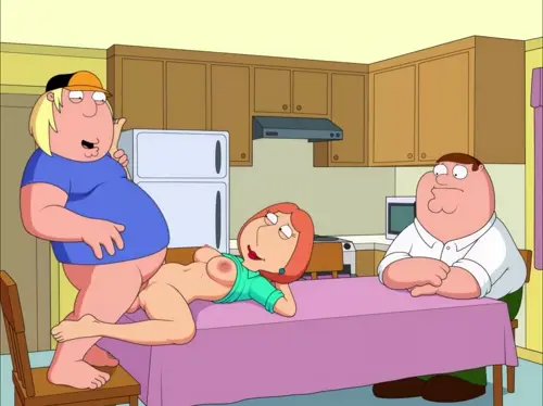 Family Guy Lois Griffin,Peter Griffin,Chris Griffin doujin anime by Sfan