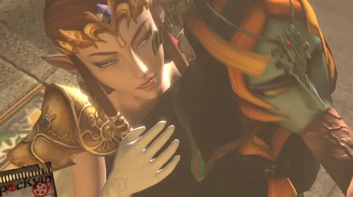 The Legend Of Zelda,The Legend of Zelda: Twilight Princess Link,Princess Zelda,Midna,Zelda,Twili Midna hentai video by Pockyin