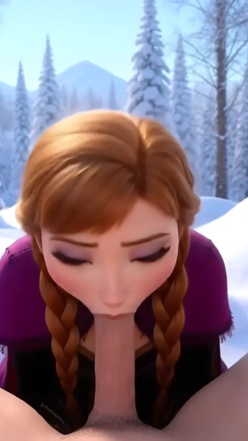 Frozen Anna doujin anime