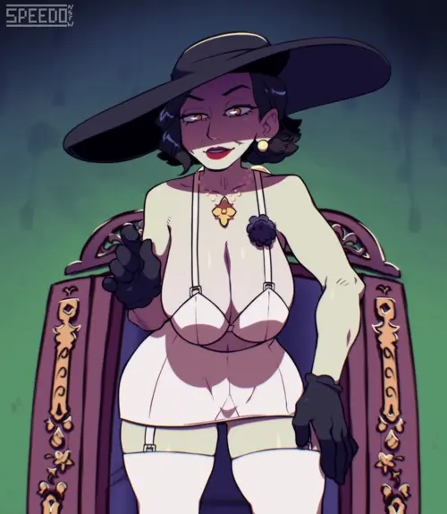 Resident Evil,Resident Evil 8: Village Alcina Dimitrescu,Ethan Winters hentai anime by Speedosausage,SilkyMilk