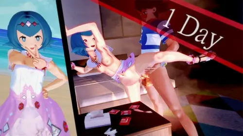 Pokemon,Pokemon Sun & Moon,Koikatsu,Pokemon The Series: Sun & Moon,Monster Energy Ash Ketchum,Lana,Acerola,Mina hentai anime by Feathermapleleaf