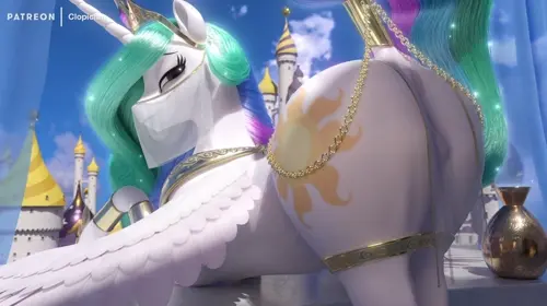 My Little Pony,My Little Pony: Friendship Is Magic Princess Celestia hentai anime by Clopician