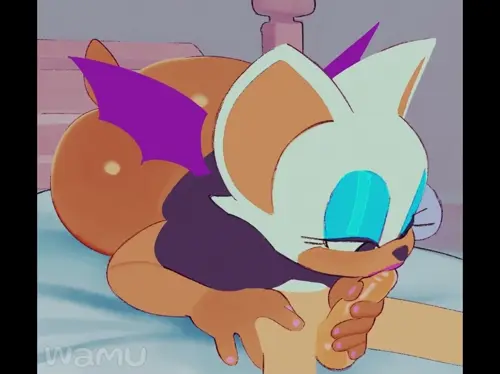 Sonic The Hedgehog Rouge the Bat,Miles Prower hentai anime by Wamudraws