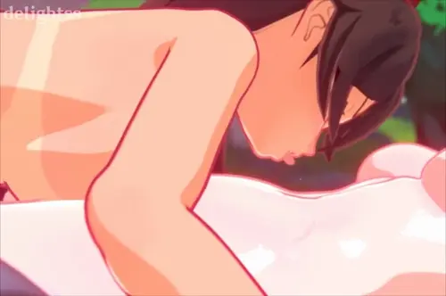 Genshin Impact Eula,Amber,Hilichurl hentai anime by delightss