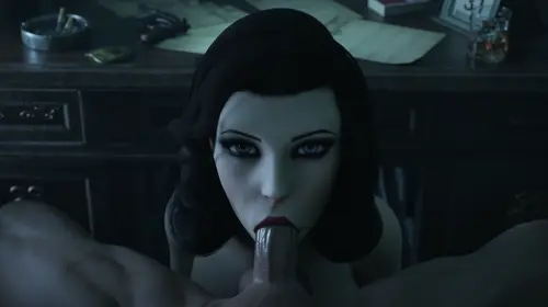 Bioshock,Bioshock Infinite Elizabeth animated by Volkor,Bordeaux Black,syphe