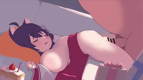 Blue Archive Kaede hentai anime by robin7go