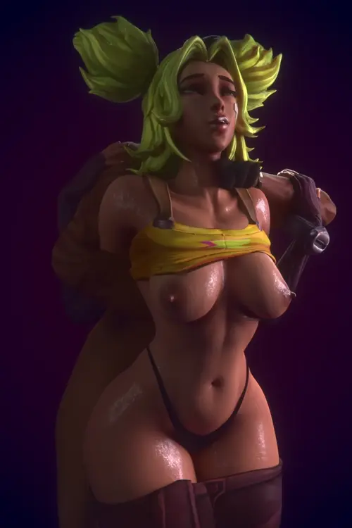 League Of Legends Zeri,Samira hentai anime by Futaholic