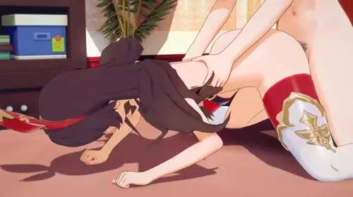 Genshin Impact,Koikatsu Amber,Baron Bunny hentai anime by Bt1