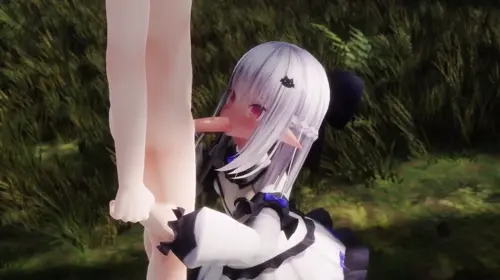 Original,Original Character Vrchat avatar,neige,snow elf lady hentai video by shiki ayato