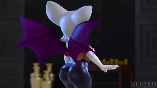 Sonic The Hedgehog Rouge the Bat hentai anime by Redmoa,Nottanj