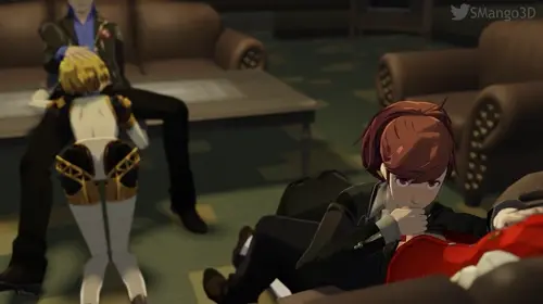 Persona,Persona 3 Aegis,Shiomi Kotone,Sanada Akihiko,Iori Junpei animated by RubyRedVA,ImJustThatKinky,TemptyVA,SMango3D