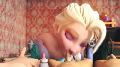Frozen Elsa doujin anime by Anaru